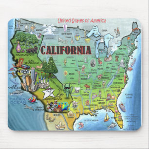 California USA Map Muismat