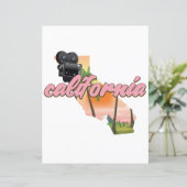 California USA map poster (Staand voorkant)