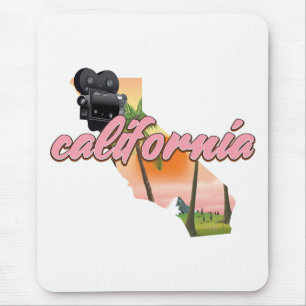 California USA map poster Muismat