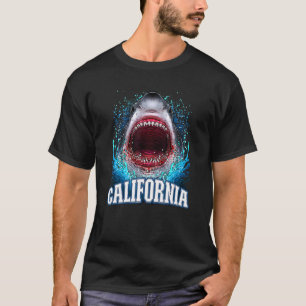 California Vacation Great White Shark Beach Trip T-shirt
