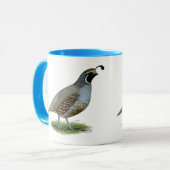 California Valley Quail Mok (Voorkant links)