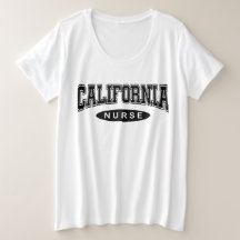 California verpleegster oversized grafisch tshirt