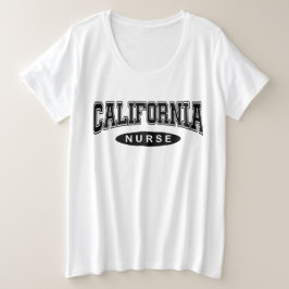 California verpleegster oversized grafisch tshirt