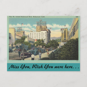 California, Vine Street, Hollywood Briefkaart