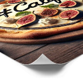 California Vineyard Fig Pizza Design Poster (Hoek)