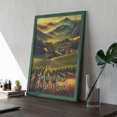 California Vineyard Poster