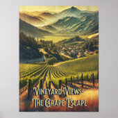 California Vineyard Poster (Voorkant)
