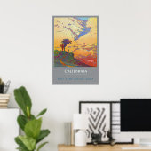California Vintage Travel Poster (Thuiskantoor)