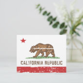  CALIFORNIA-vlag Briefkaart (Staand voorkant)
