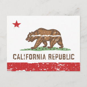  CALIFORNIA-vlag Briefkaart
