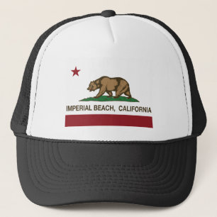 california vlag imperial strand trucker pet