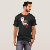 California vlag Patriottisch T-shirt (Voorkant volledig)