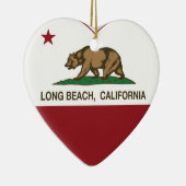 california vlag strand keramisch ornament (Rechts)