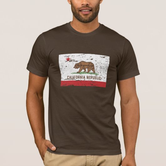 CALIFORNIA-vlag T-shirt (Voorkant)