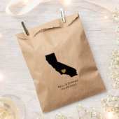 California Wedding Favor Treat Sacks, Sacs Cadeaux (Coupé)