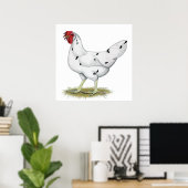 California White Hen Poster (Thuiskantoor)
