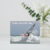 California Wind Surfer Briefkaart (Staand voorkant)