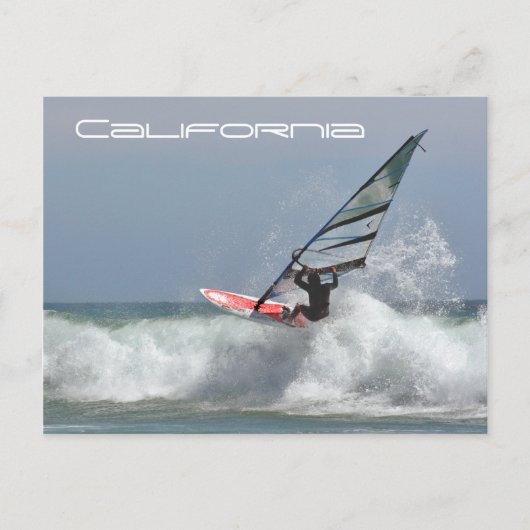 California Wind Surfer Briefkaart (Voorkant)