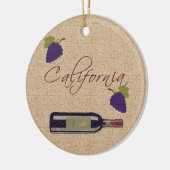 California Wine Ornament (Links)