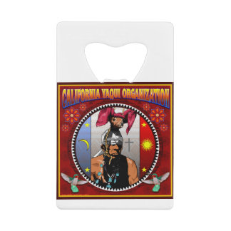 California Yaqui Organization logo Kredietkaart Flessenopener