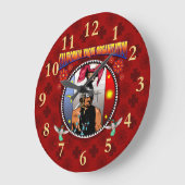 California Yaqui Organization Wall Clock Grote Klok (Hoek)