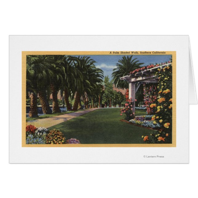 CaliforniaA Palm Shaded Walk (Voorkant Horizontaal)