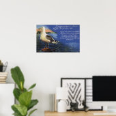CaliforniaGreetings from, Seagull Poem Poster (Thuiskantoor)