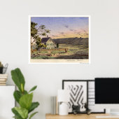 Californian Ranch Poster (Thuiskantoor)