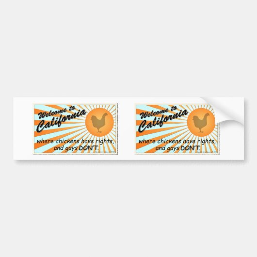 California's Equal Rights Stickers (Voorkant)