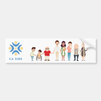 CaliforniaSibs bumper sticker