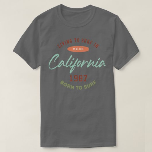 Californië 1987 t-shirt (Design voorkant)