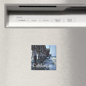 Californië - 2 inch vierkante magneet (Insitu (Vaatwasser))