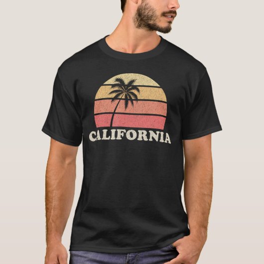 Californië 70s Throwback T-shirt (Voorkant)