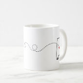 Californie - Alabama - Heart2Heart Coffee Mug (Devant droit)