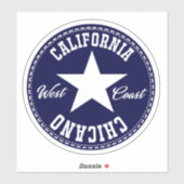 Californië all-star Chicano Decal Sticker (Vel)
