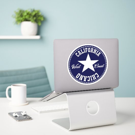 Californië all-star Chicano Decal Sticker (Laptop op bureau)