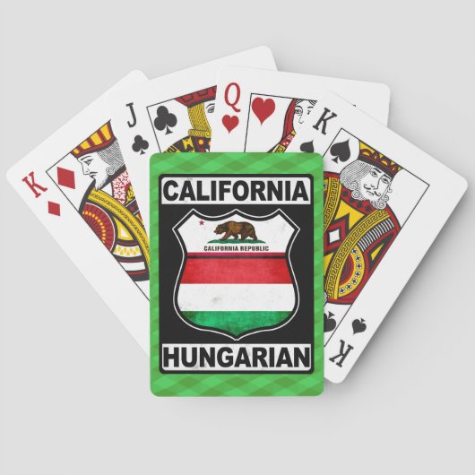 Californië-Amerikaans Pokerkaarten (Achterkant)