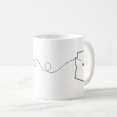 Californie - Arizona - Heart2Heart Coffee Mug (Devant droit)