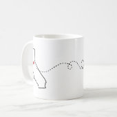 Californie - Arizona - Heart2Heart Coffee Mug (Devant gauche)
