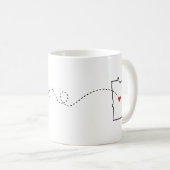 Californie au Minnesota - Coeur2Heart Coffee Mug (Devant droit)