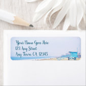 Californië-badgarde, scriptadres etiket (Insitu)