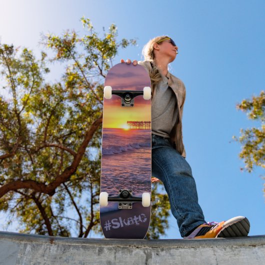 Californië Beach Pier Sunset Skateboard (Buiten 1)