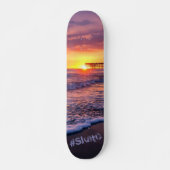 Californië Beach Pier Sunset Skateboard (Voorkant)