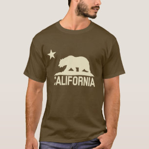 Californië - Beer CA - Beige Silhouette T-shirt