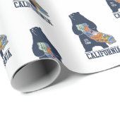 Californië Beer Golden State Cadeaupapier (Rol Hoek)