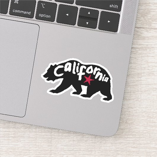 Californië-Beer Sticker (Detail)