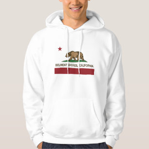 Californië Beer Vlag Belmont Shores Hoodie