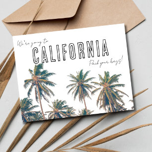 Californië Bestemming Bruiloft Bewaar de datum Briefkaart