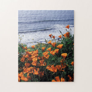 Californië, Big Sur-kust, Californische klaproos Legpuzzel