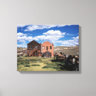 Californië, Bodie State Historic Park, Een oude Canvas Afdruk